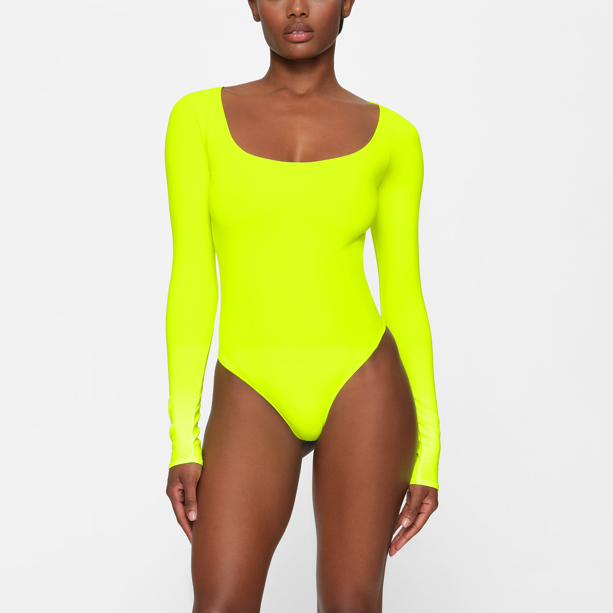 SKIMS Neon Lime High Neck Bodysuit - New with Tags