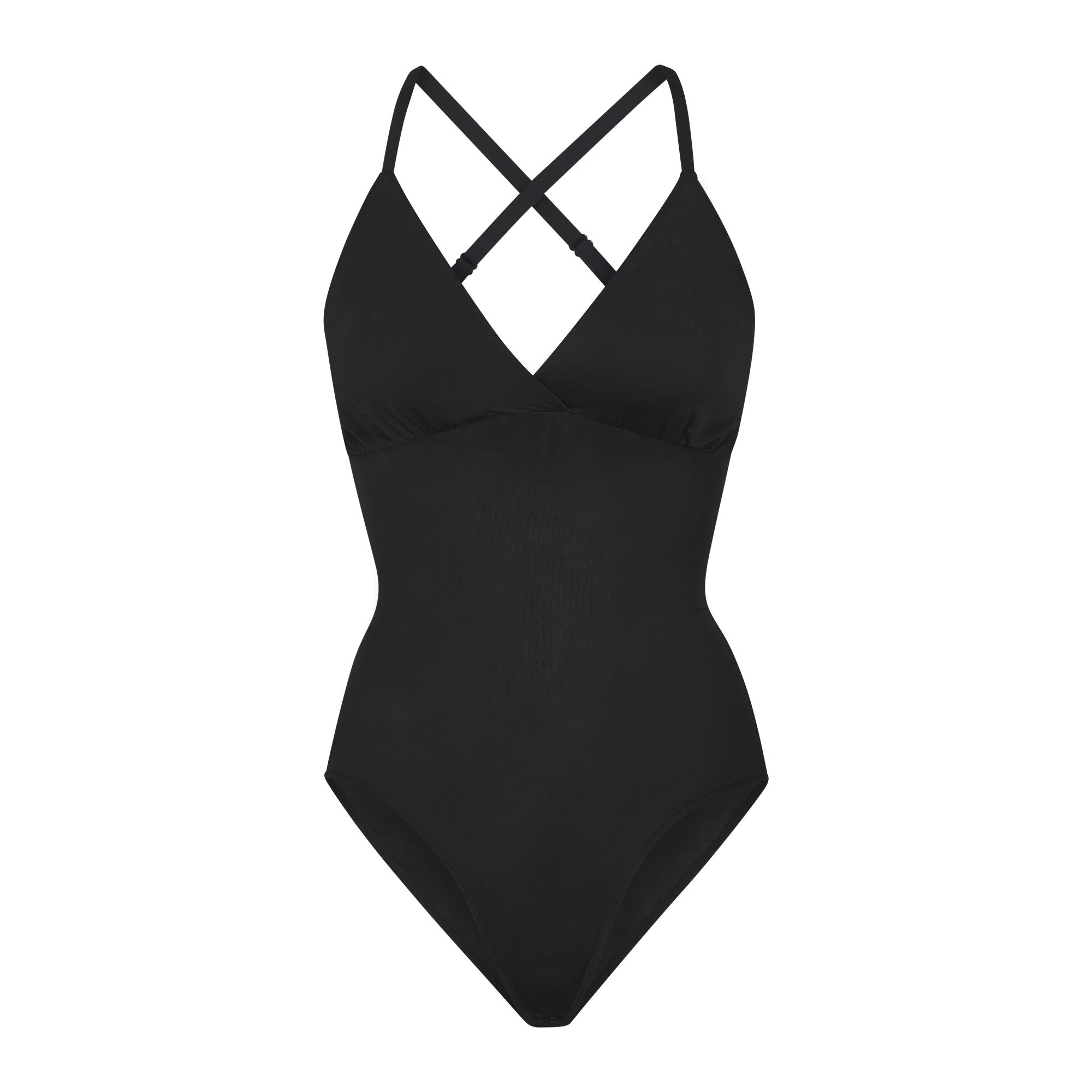 Barely There Bodysuit Brief W Snaps Onyx