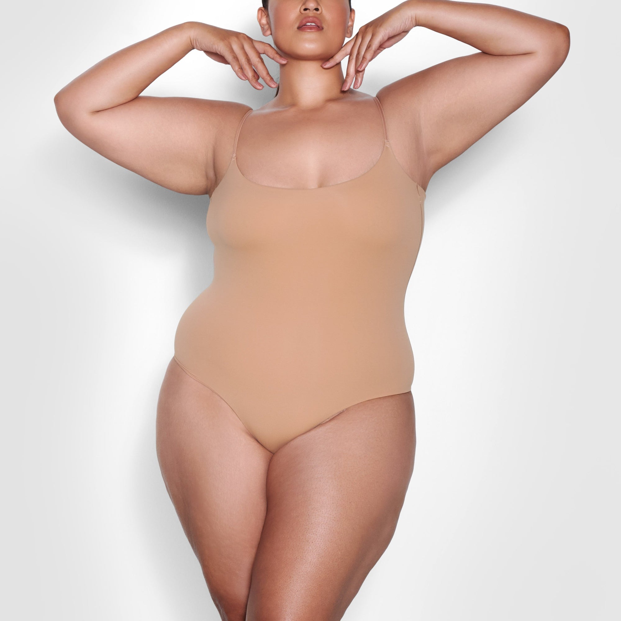 SKIMS Strappy Wet Jersey Tank Thong Bodysuit in Ochre 4X - $85 New With  Tags - From Matilda