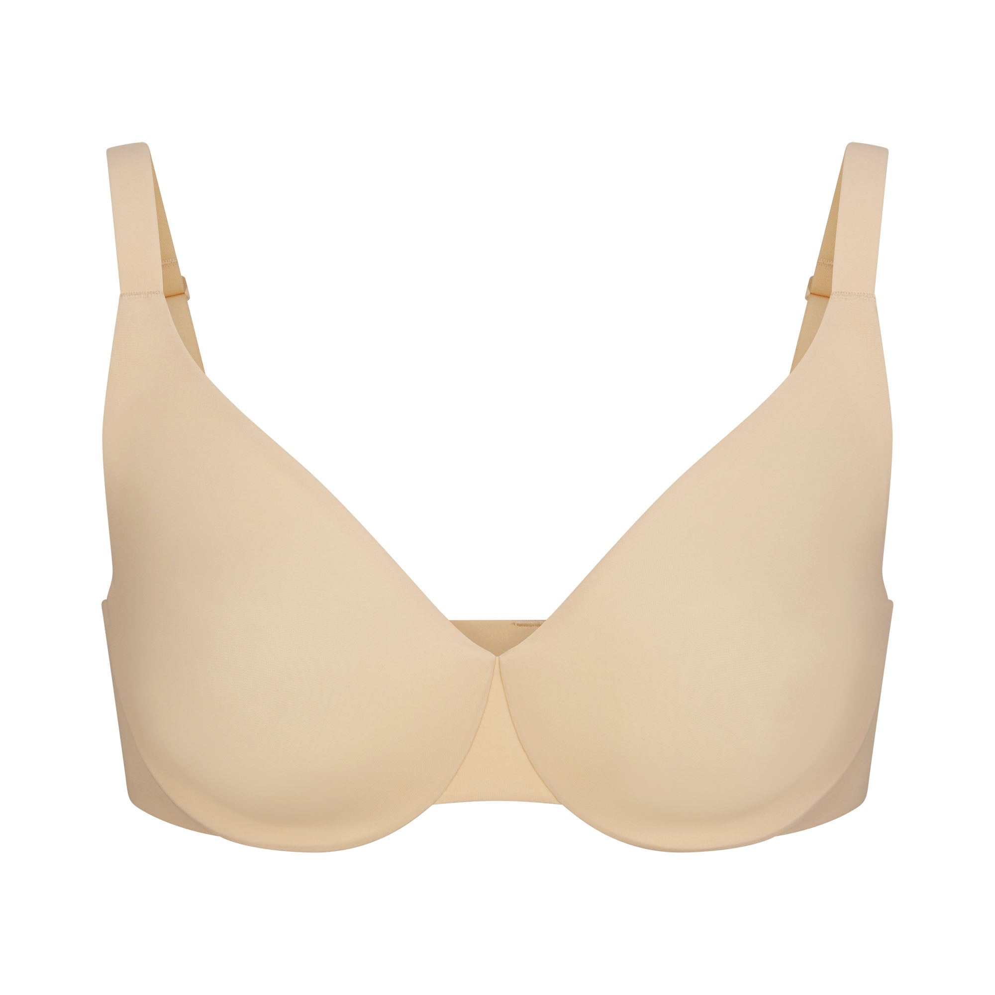  Womens Balconette Bra Plus Size Full Coverage Tshirt  Seamless Underwire Bras Back Smoothing Beige 34F