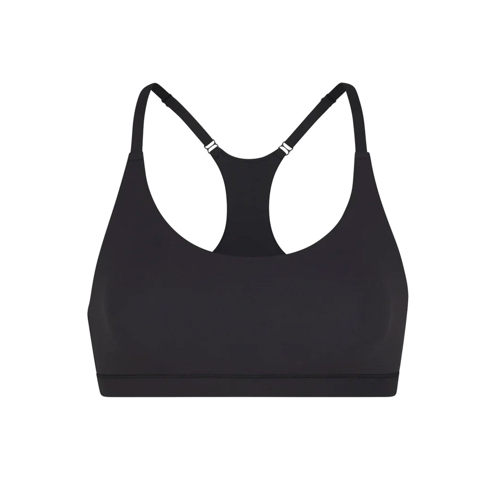 Track Perforated Seamless Racerback Scoop Bralette - Marble - M at