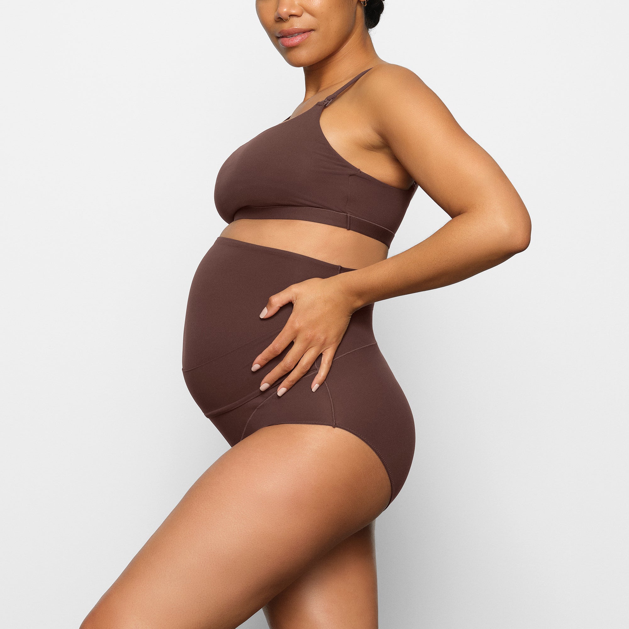 FITS EVERYBODY MATERNITY PUMPING SCOOP BRALETTE | COCOA