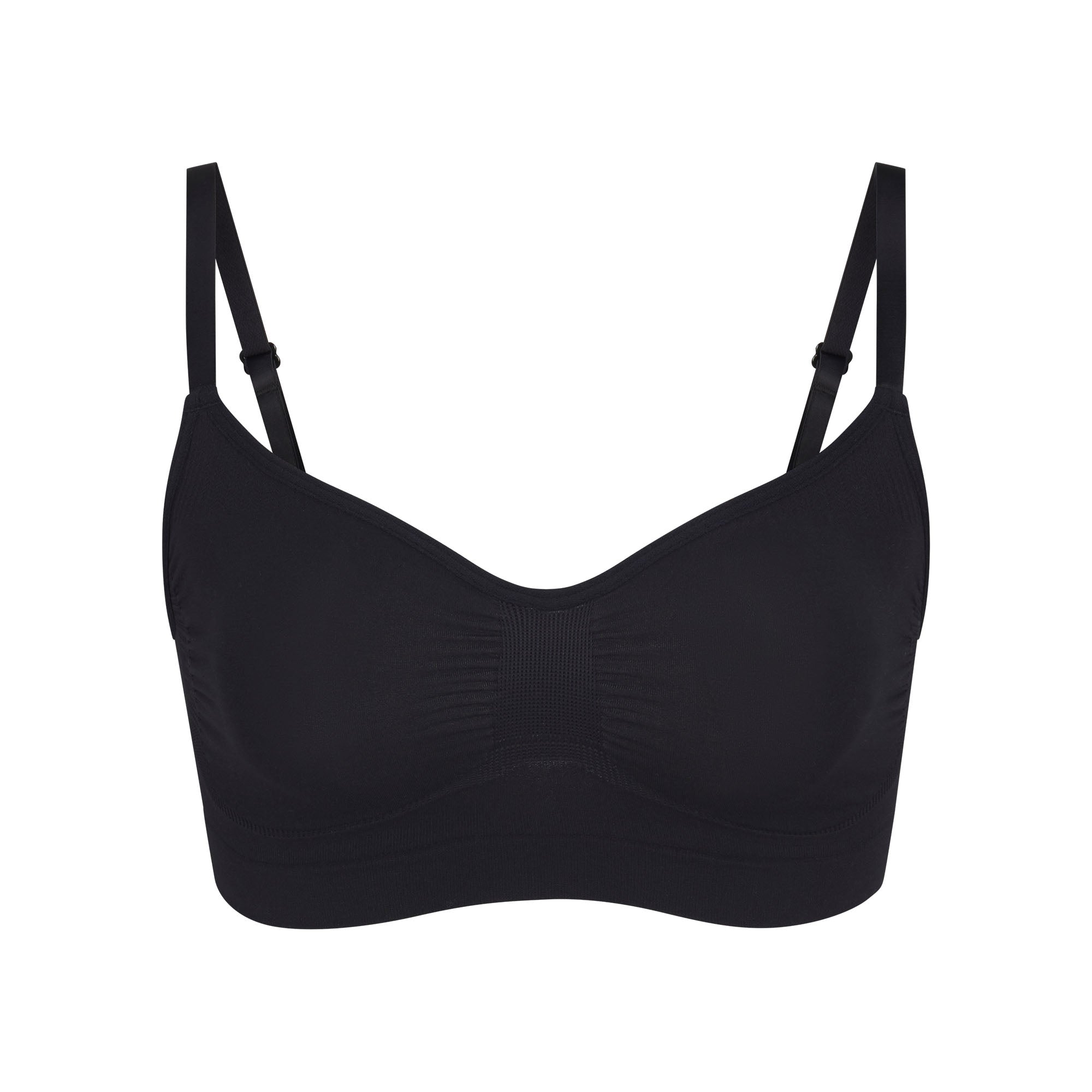 Purpose Super Sculpt Seamless Cross Back Sports Bra in Onyx Black