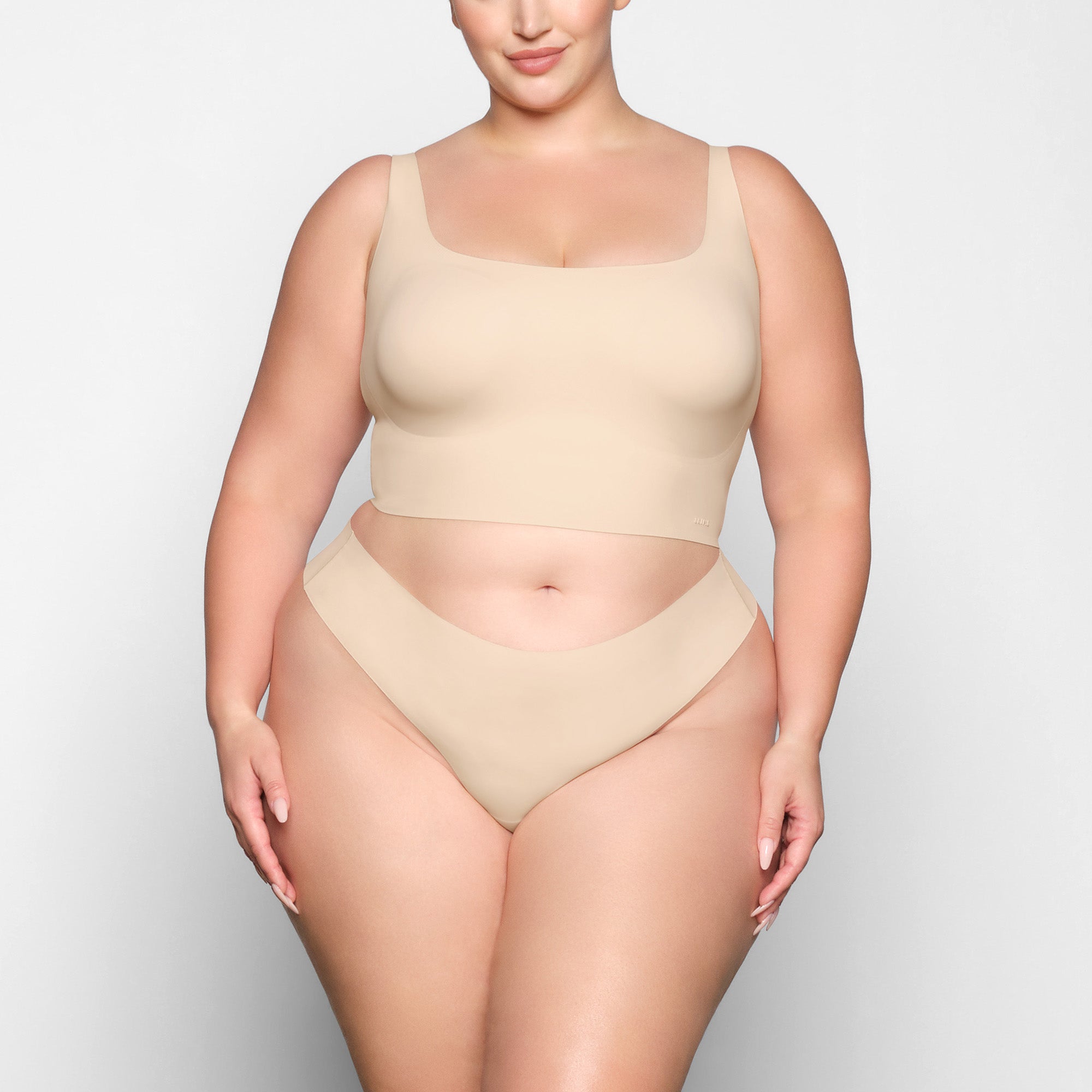 NAKED SCOOP LONGLINE BRALETTE | SAND