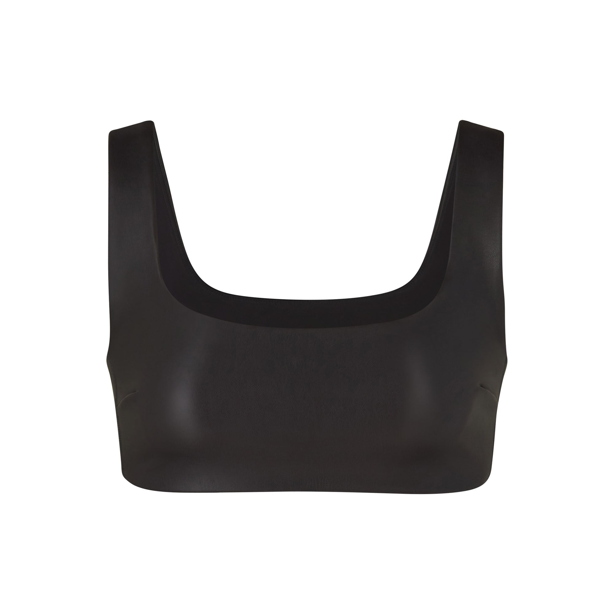 Faux Leather Bralette - Soot | SKIMS