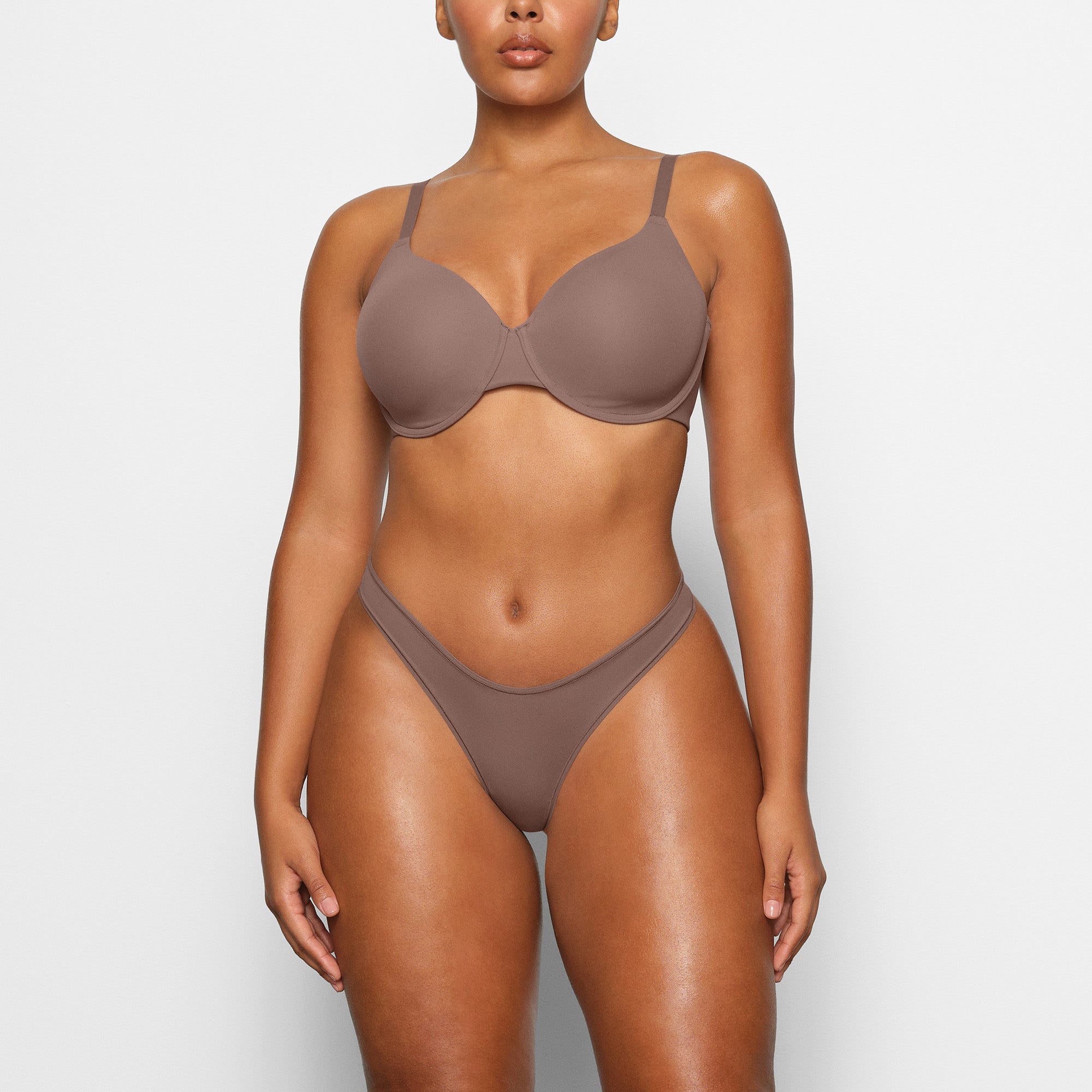 SKIMS Fits Everybody T-shirt Underwire Push-up Bra in Clay 32DDD Size 32 F  / DDD - $65 New With Tags - From Matilda