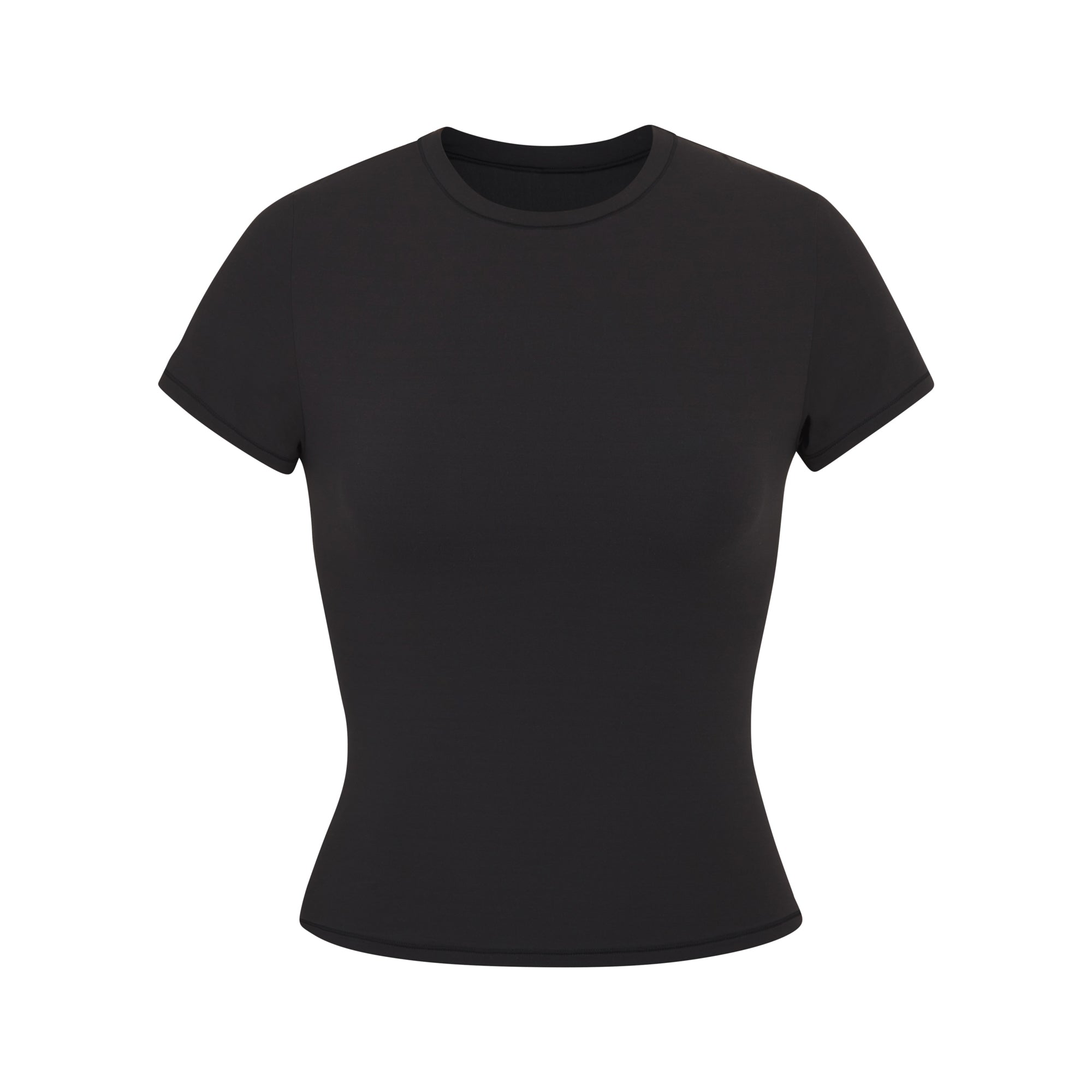SKIMS: Black Fits Everybody Long Sleeve T-Shirt