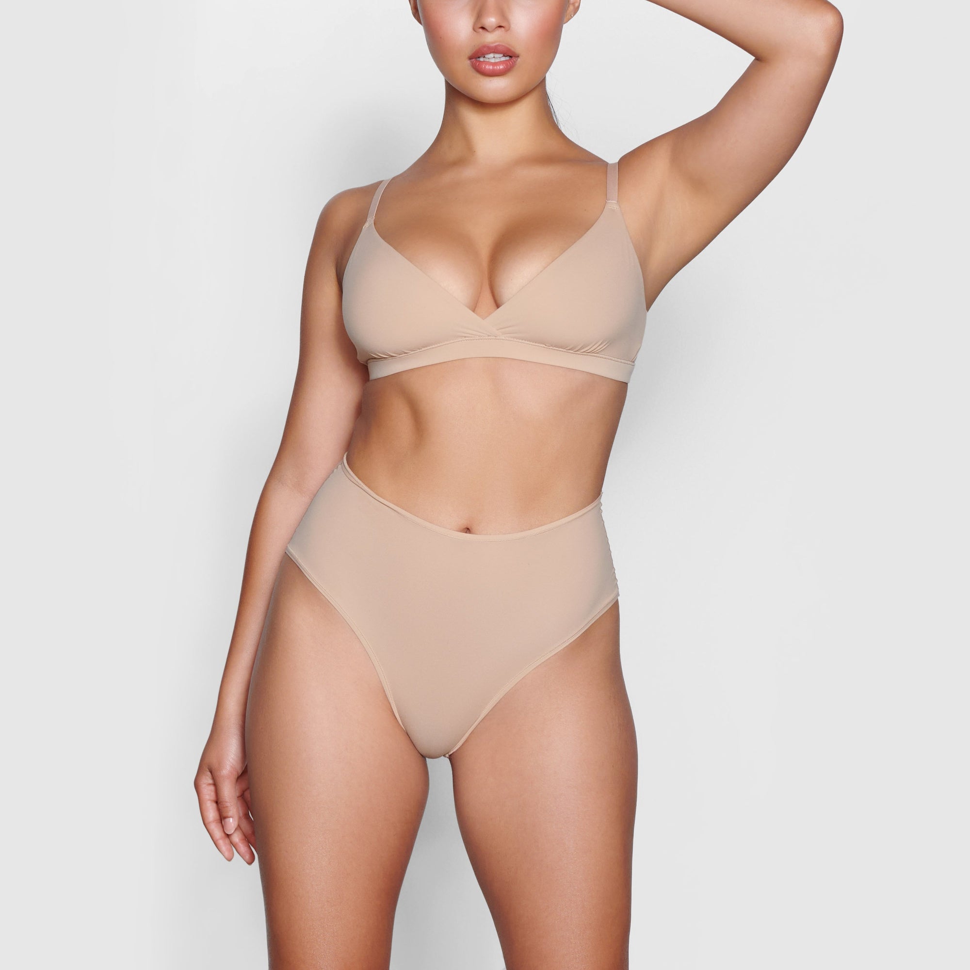 SKIMS on X: Hate wearing underwear? Fits Everybody will change that.  There's nothing like this buttery soft collection in our core shades. With  a molds-to-your-body fabric that stretches to twice its size