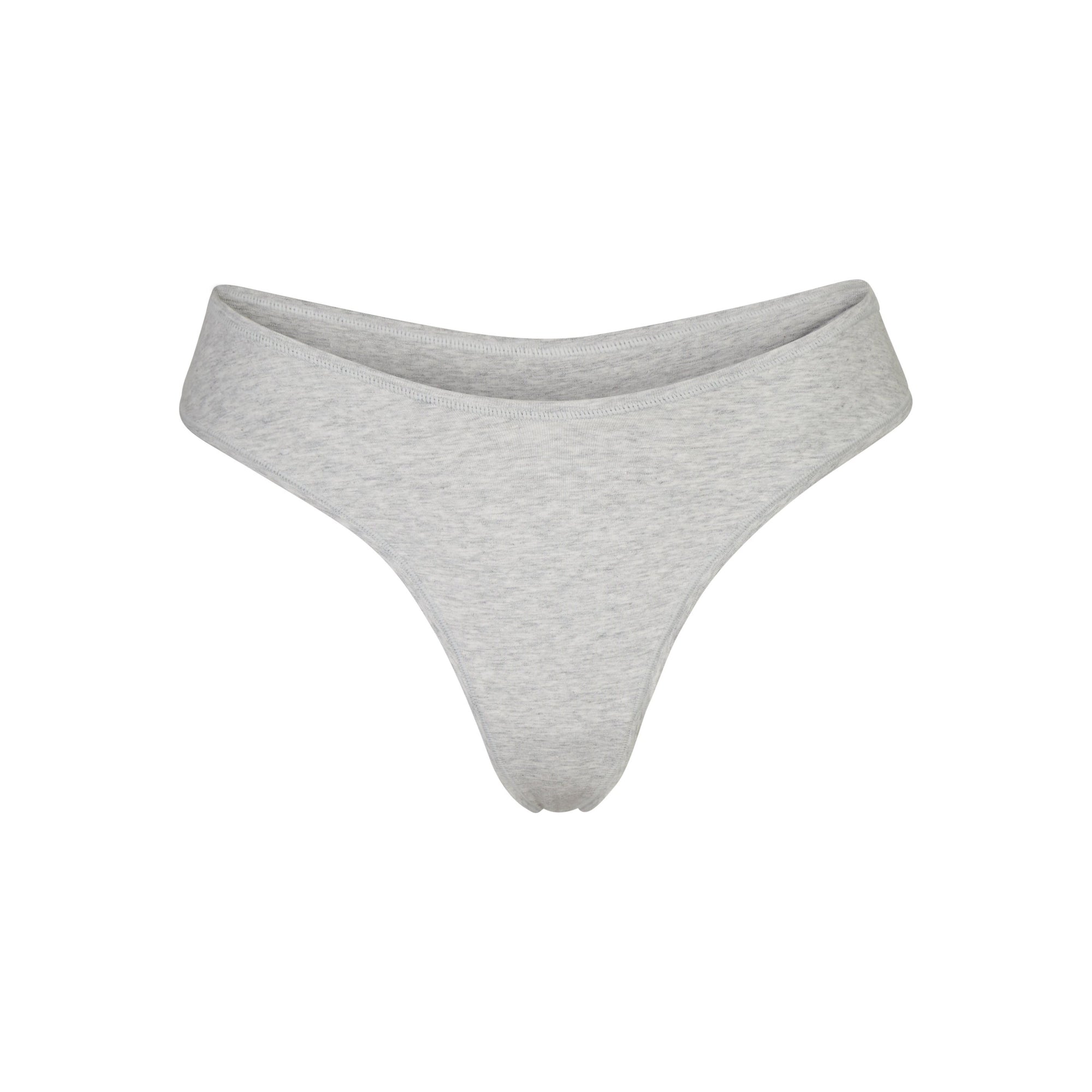 MP Women's Cotton Thong - Grey Marl