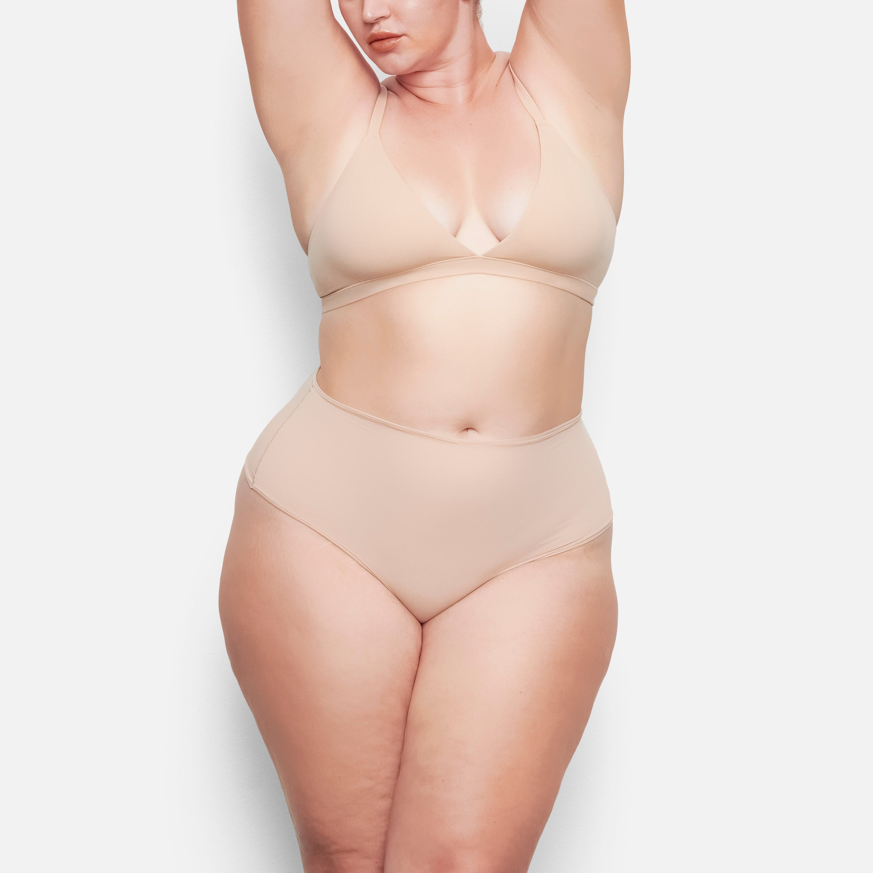 Womens Skims nude Barely There High-Waist Thong