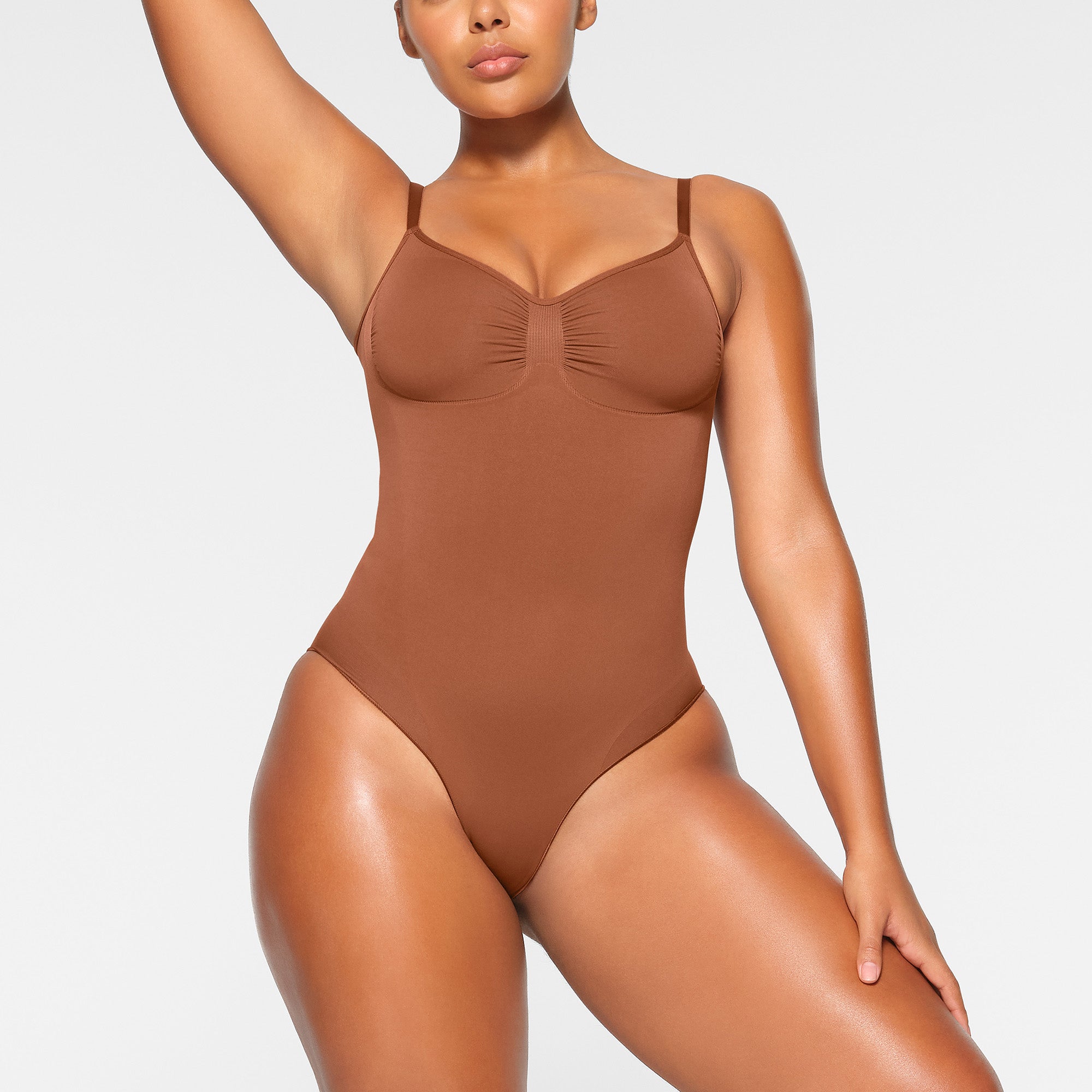 SKIMS Seamless Sculpt Brief Bodysuit SAND (S/M) NWOT (BIN88)