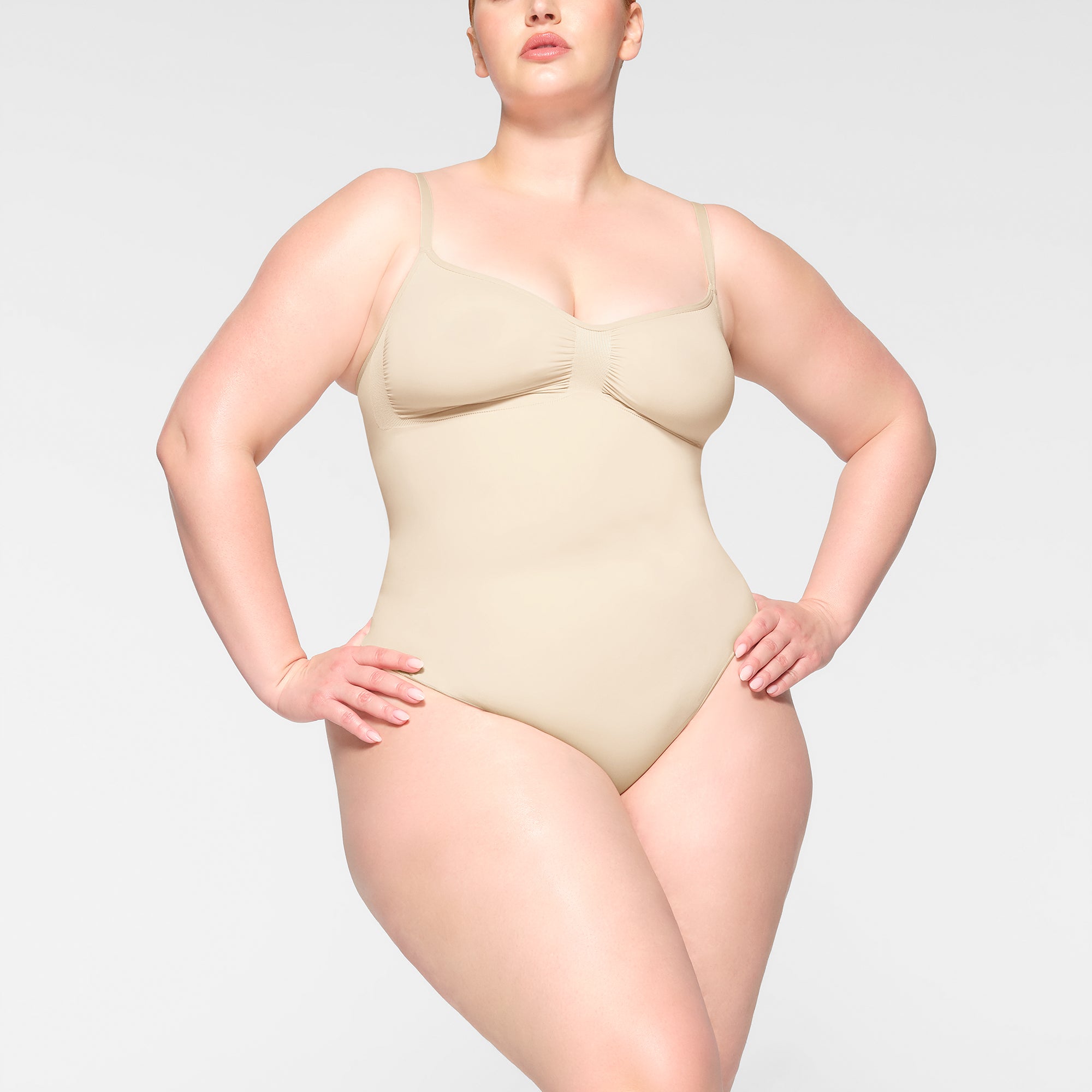 Fashion Women Slim Shapewear Full Body Shaper Overbust Tummy Control  Mid-Thigh Underwear Bodysuit Plus Size
