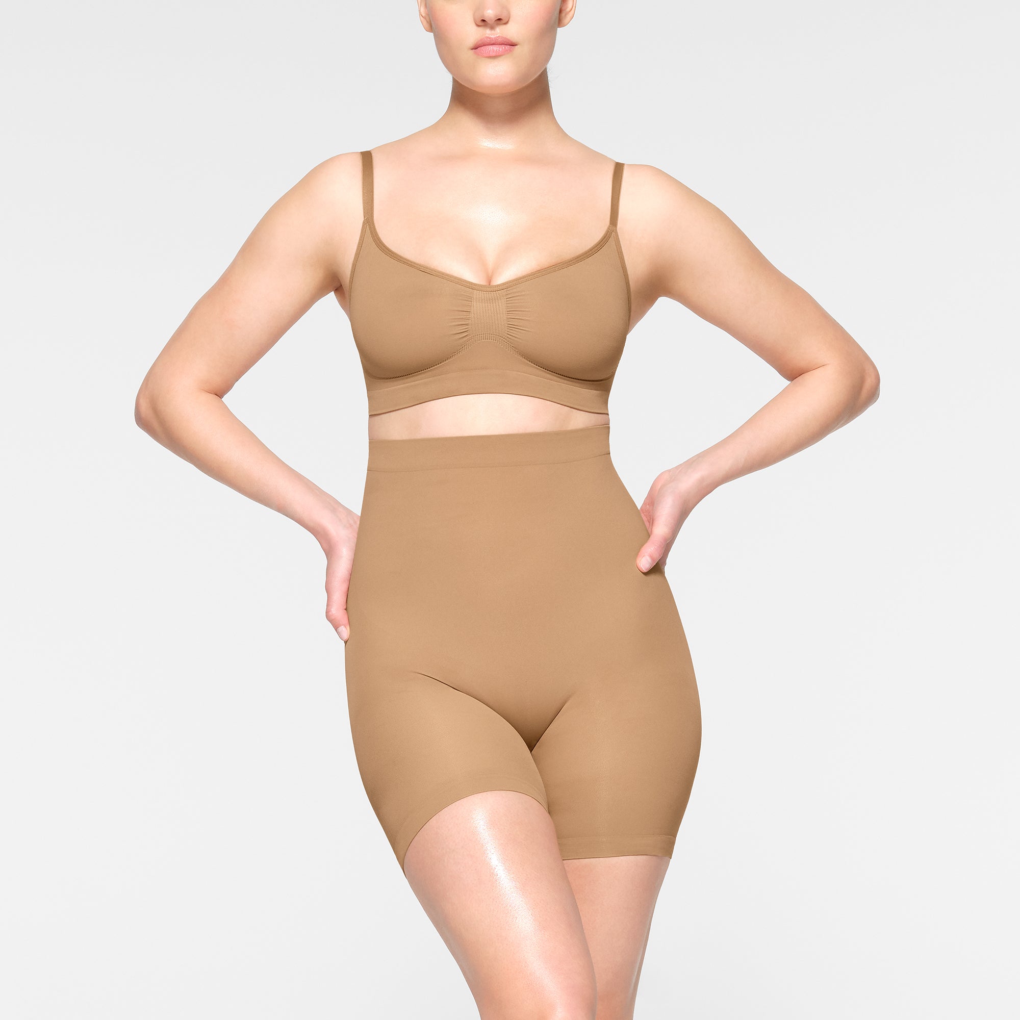 Buy Swee Seamless All Day Midwaist Thigh Shaper - Skin at Rs.1415 online