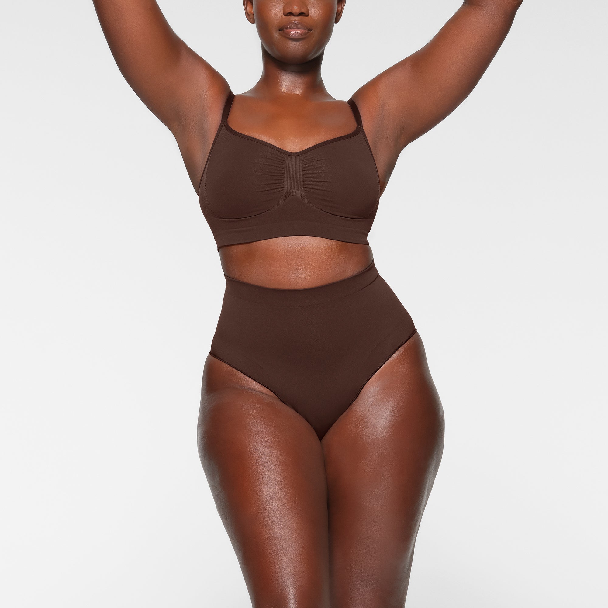 Womens Skims brown Seamless Sculpt Bralette