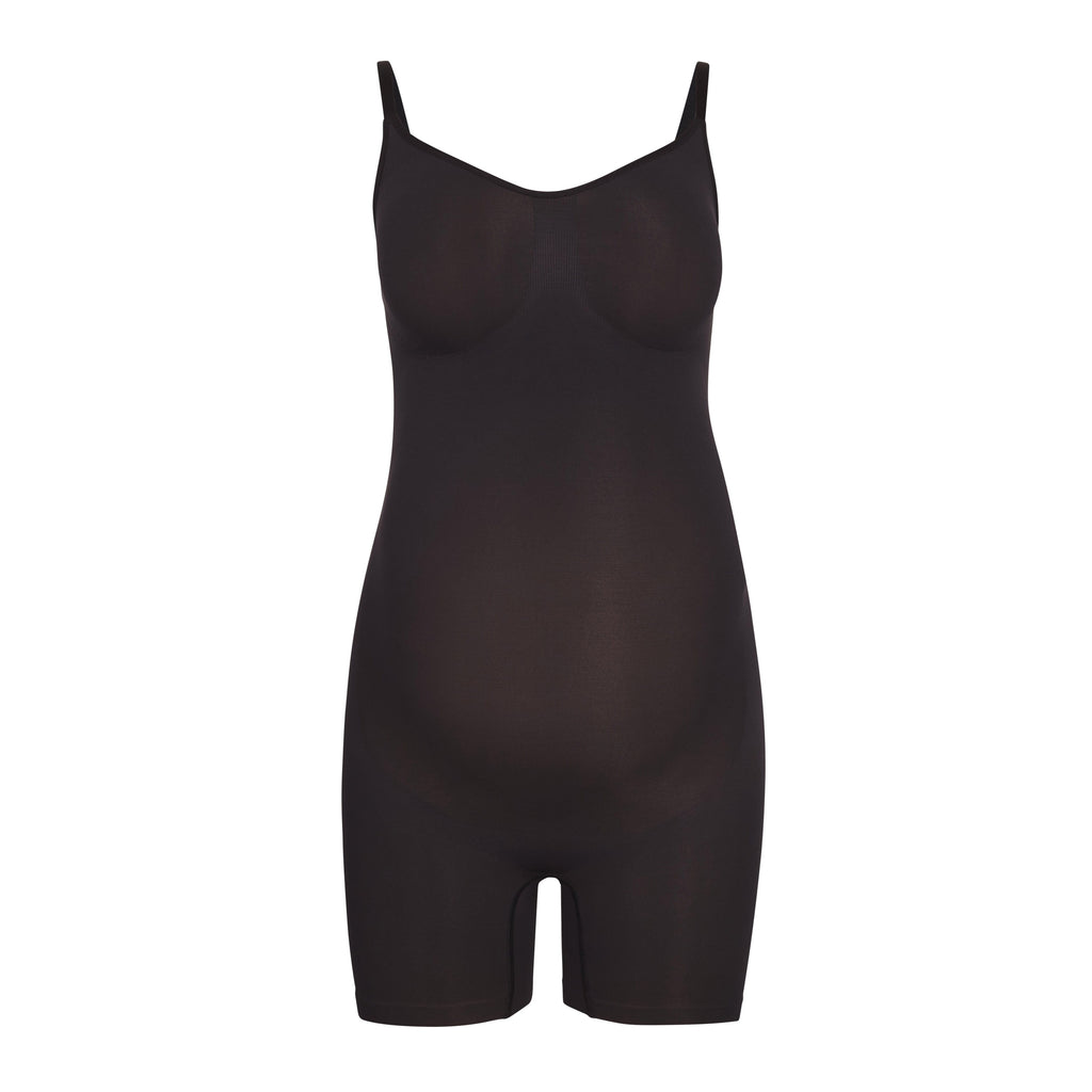 Maternity Sculpting Bodysuit Mid Thigh - Onyx | SKIMS