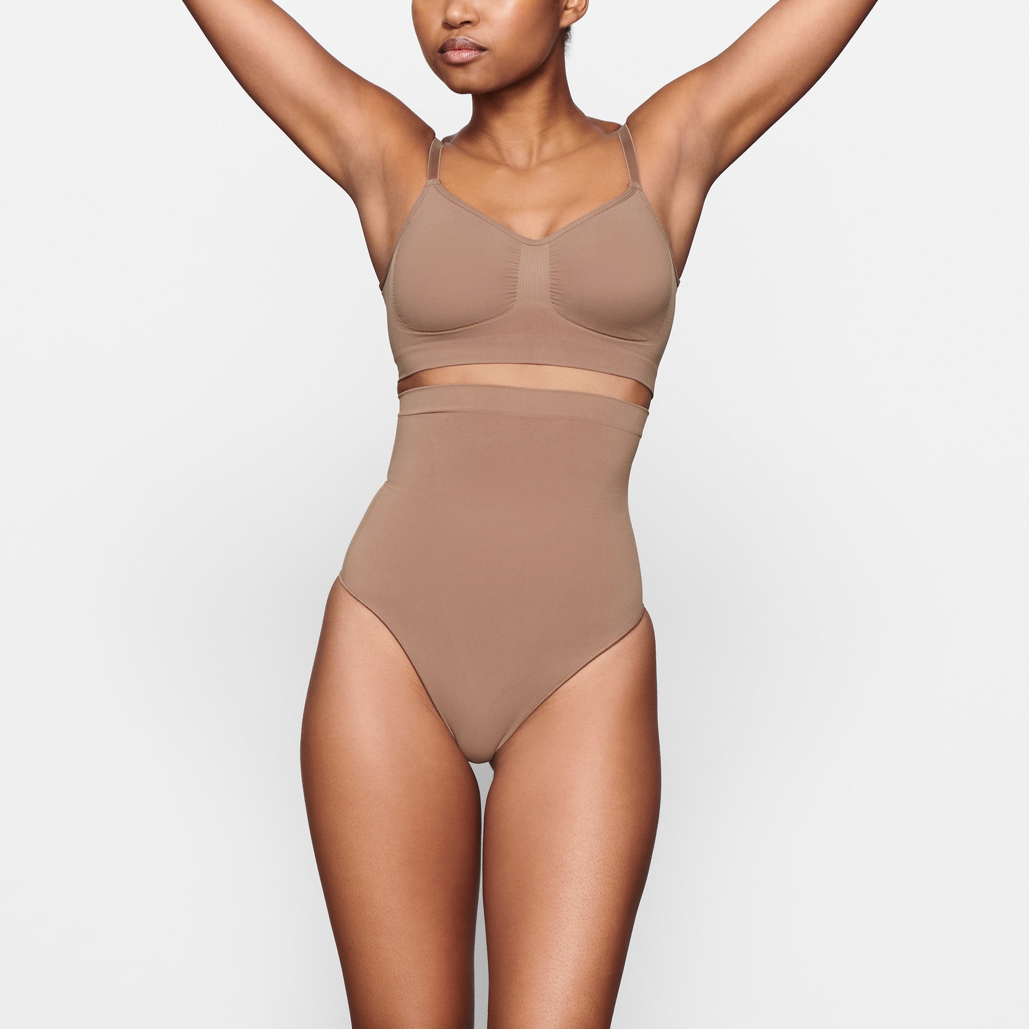 Womens Skims beige Seamless Sculpt High-Waist Thong | Harrods #  {CountryCode}