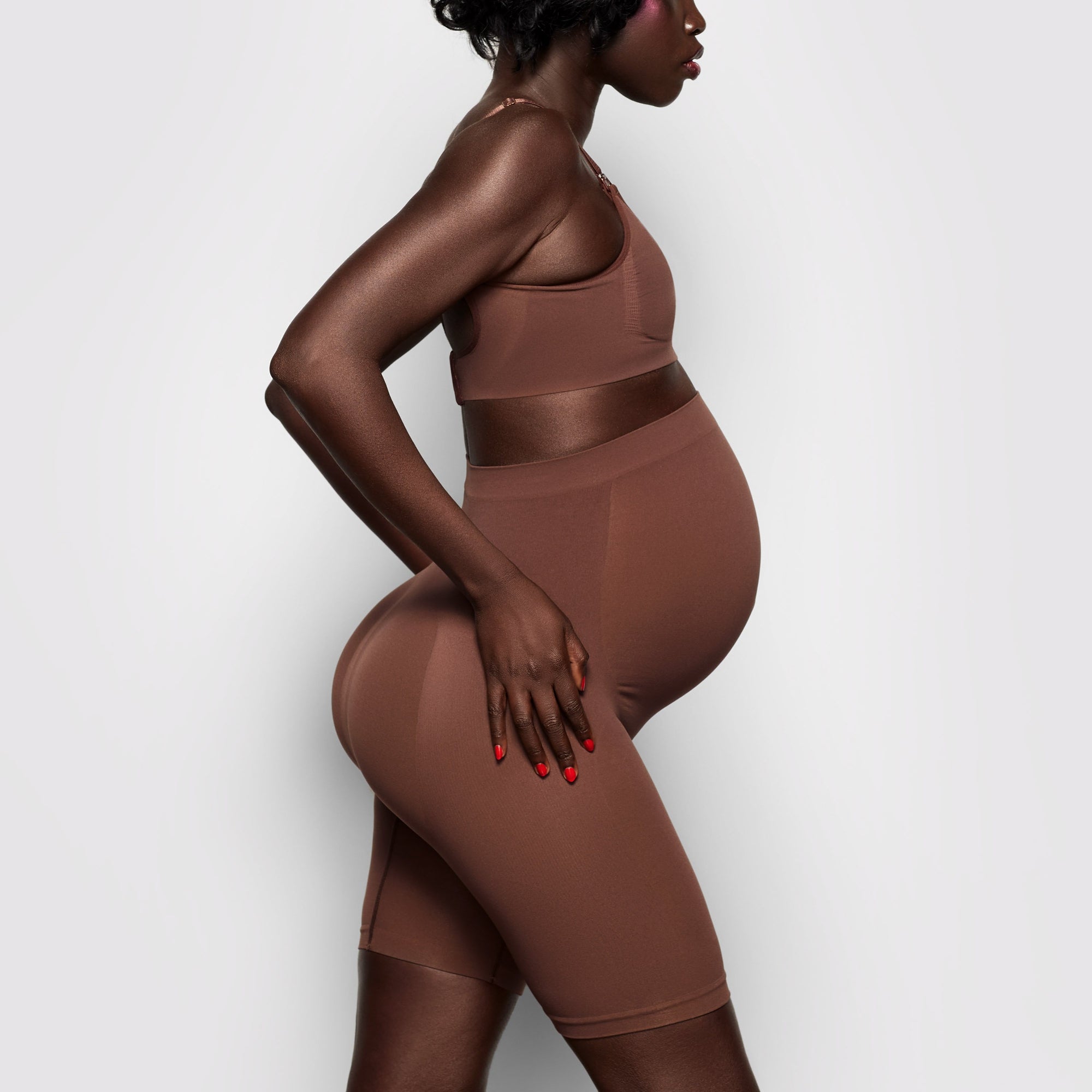 SKIMS Beige Sculpting Maternity Shapewear Slimming Tummy Control