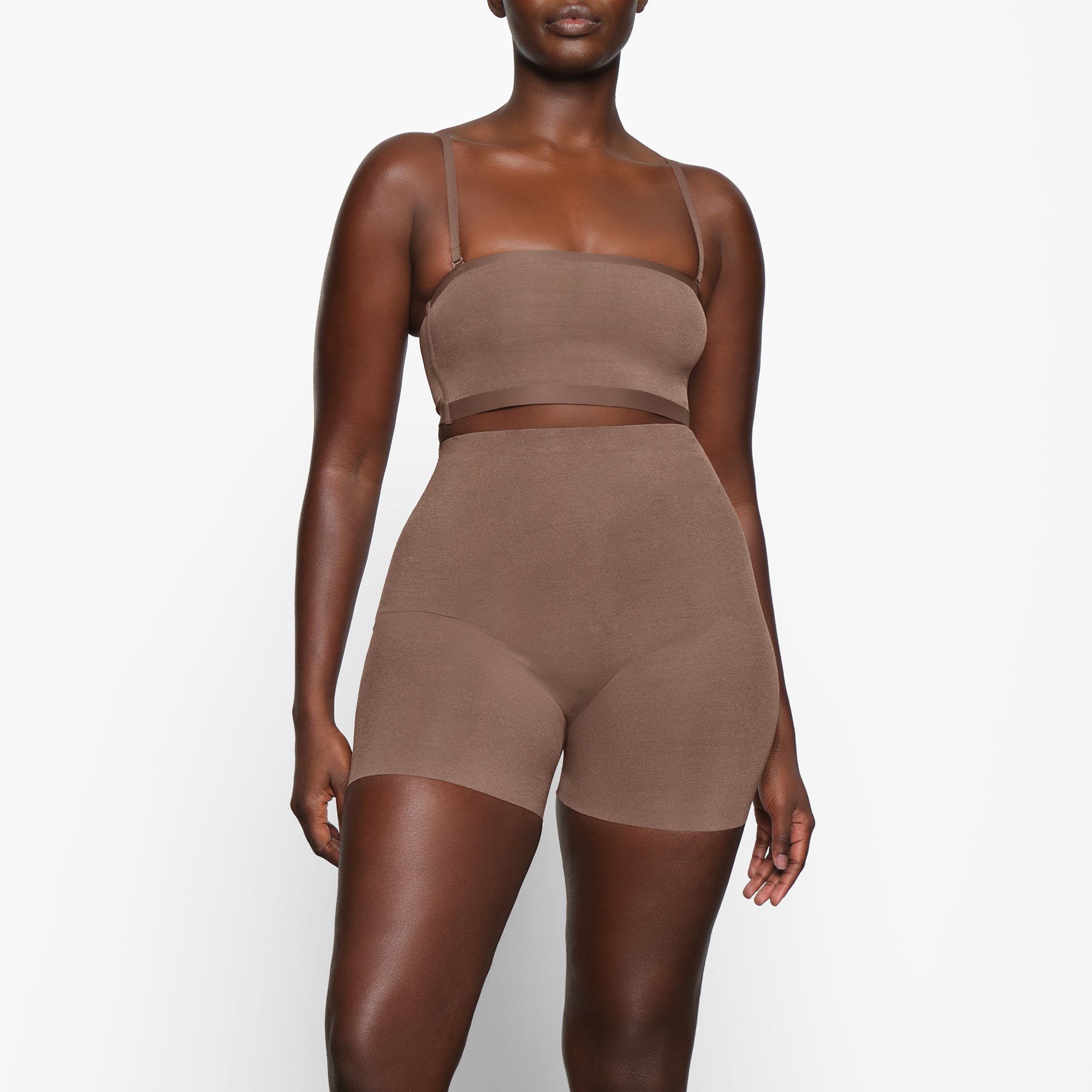 SKIMS Barely There Low Back Short XS Brown - $35 - From Marissa