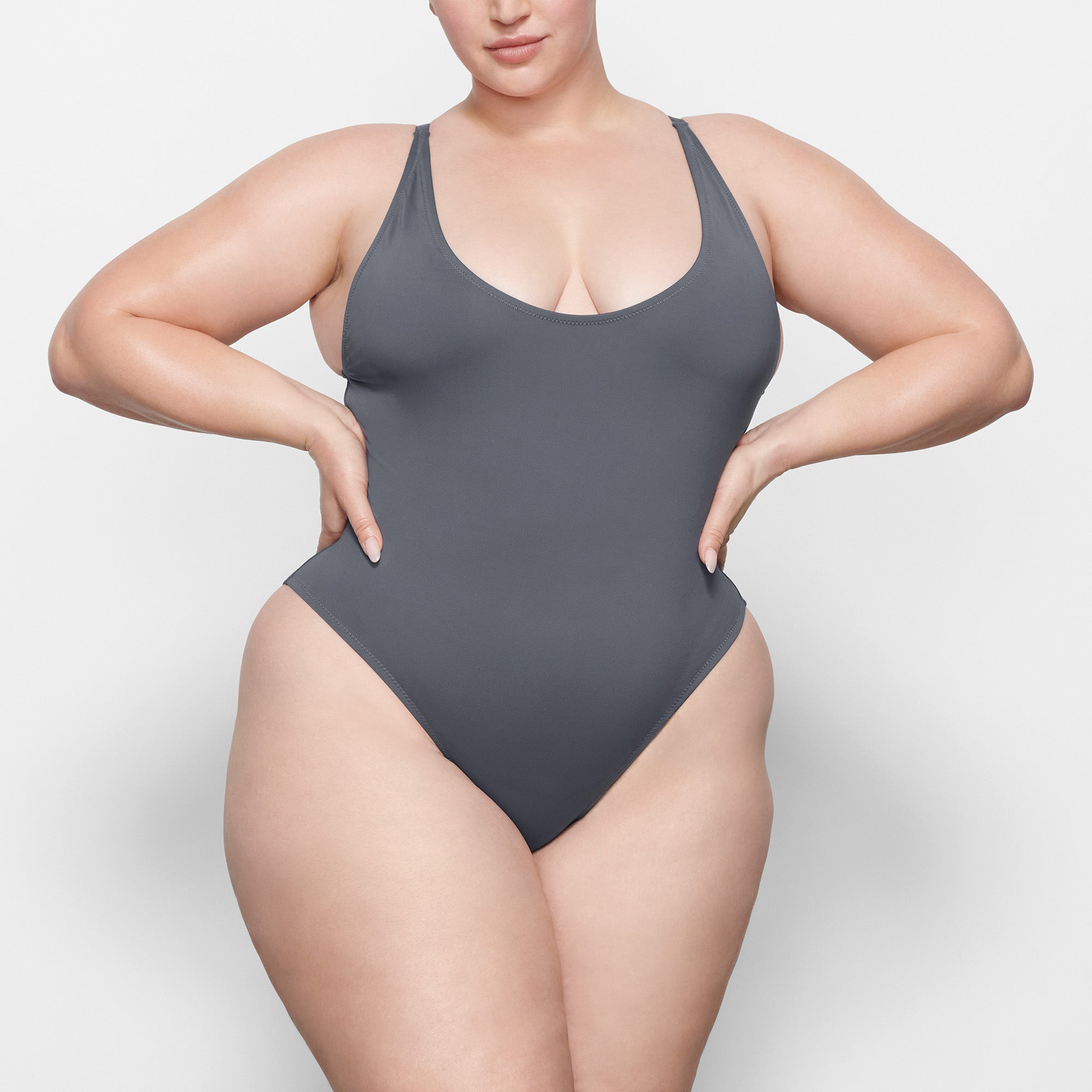 One-piece swimsuit Skims Silver size XL International in Polyester