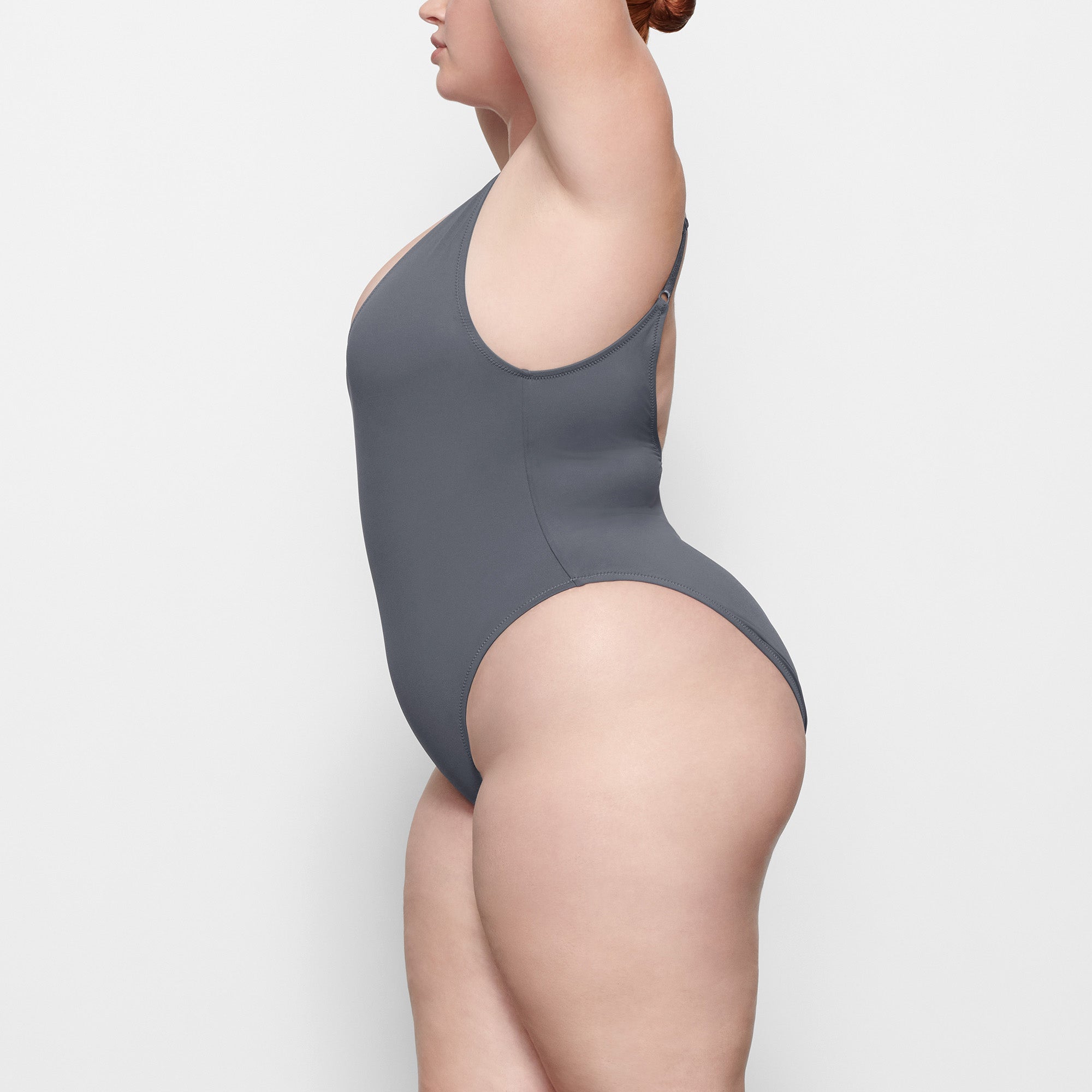 One-piece swimsuit Skims Grey size XS International in Polyester