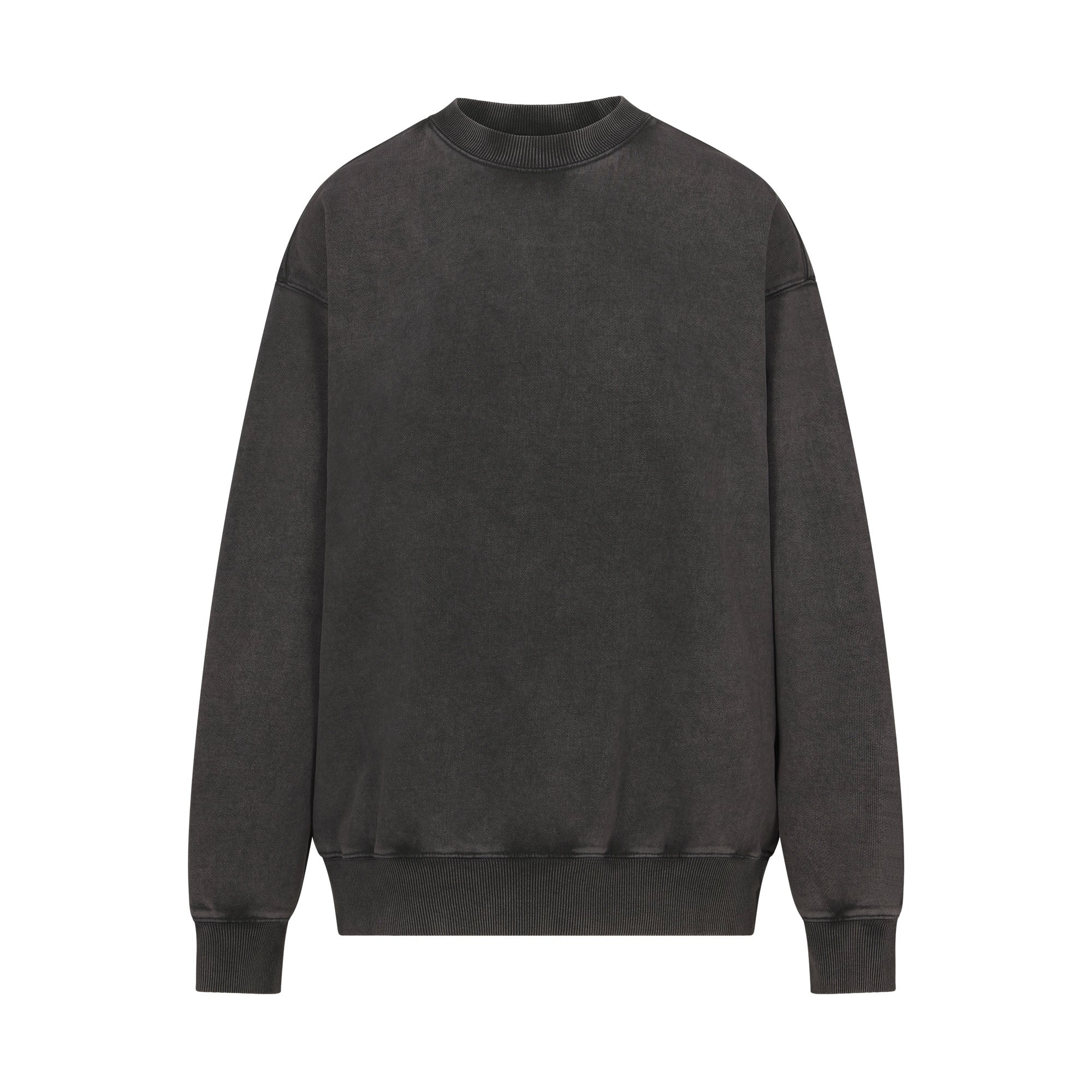 BOYFRIEND FLEECE CREWNECK PULLOVER | ASH