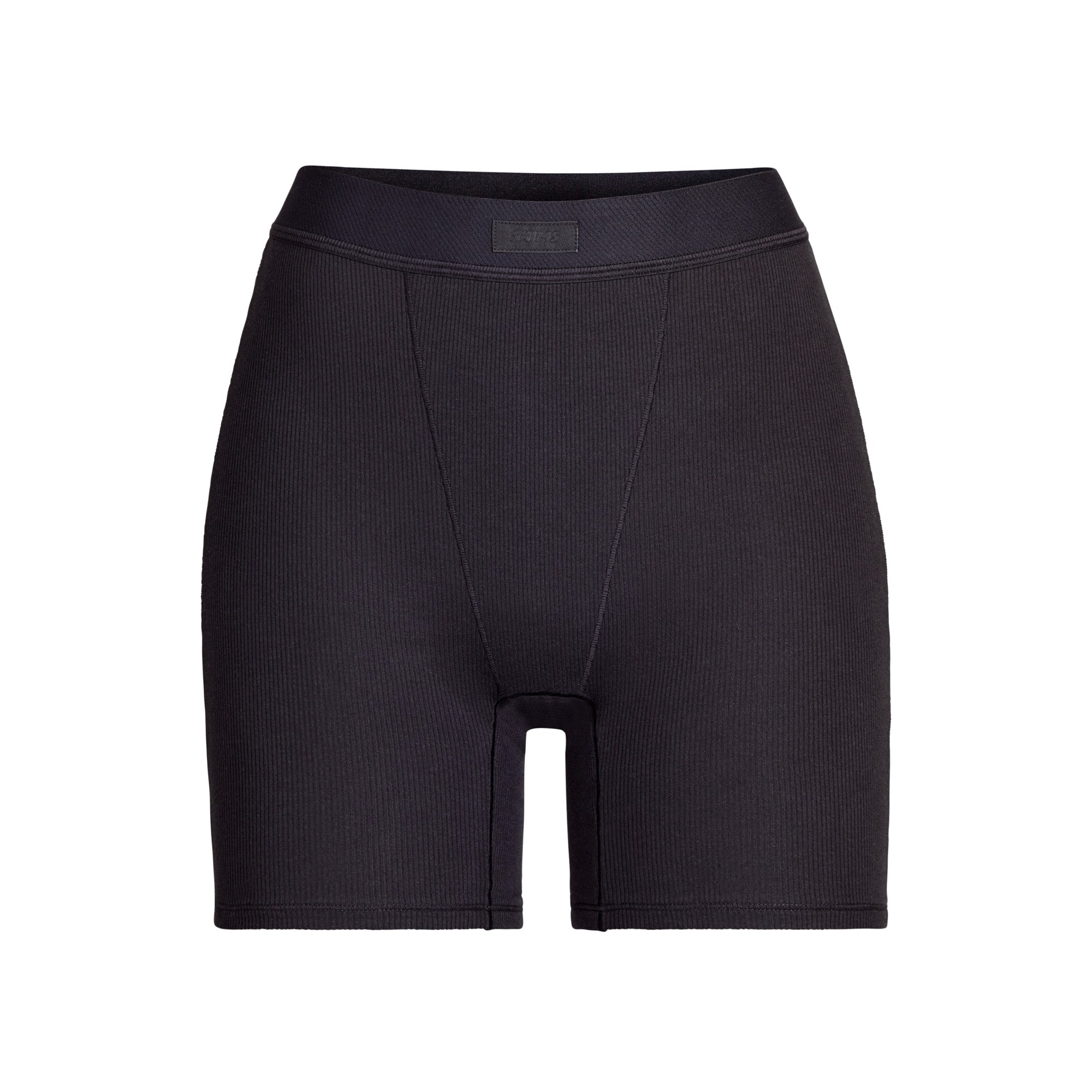 SKIMS, Shorts, Skims Logo Rib Boxer In Grey Chalk New With Tags