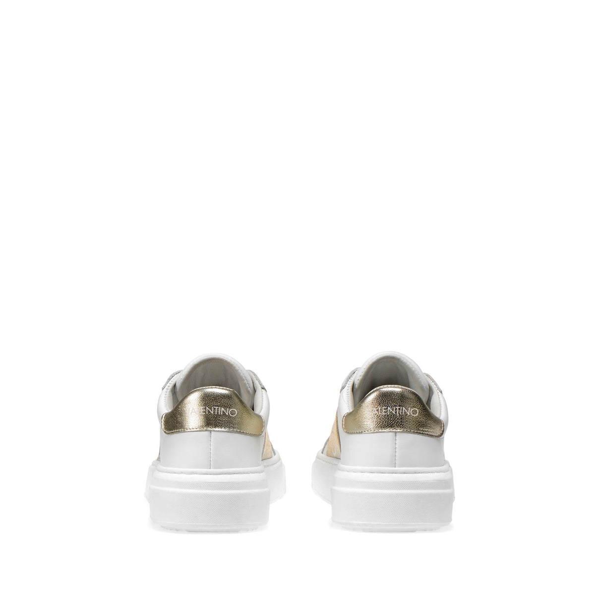 Plicht Staat Gespecificeerd Valentino Sneakers Slip-On for Women in White Leather and Gold Detail – Valentino  Shoes