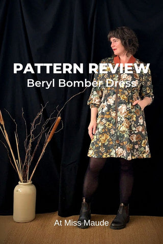 pattern review beryl bomber dress
