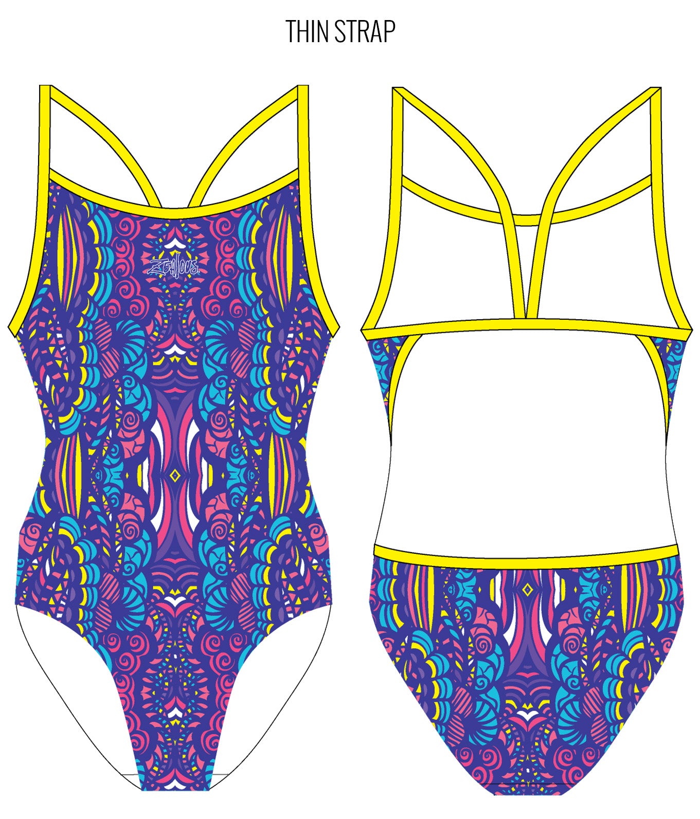 LA LA LOOPY - FEMALE Personalised Swimwear - Shop Zealous Training Swimwear