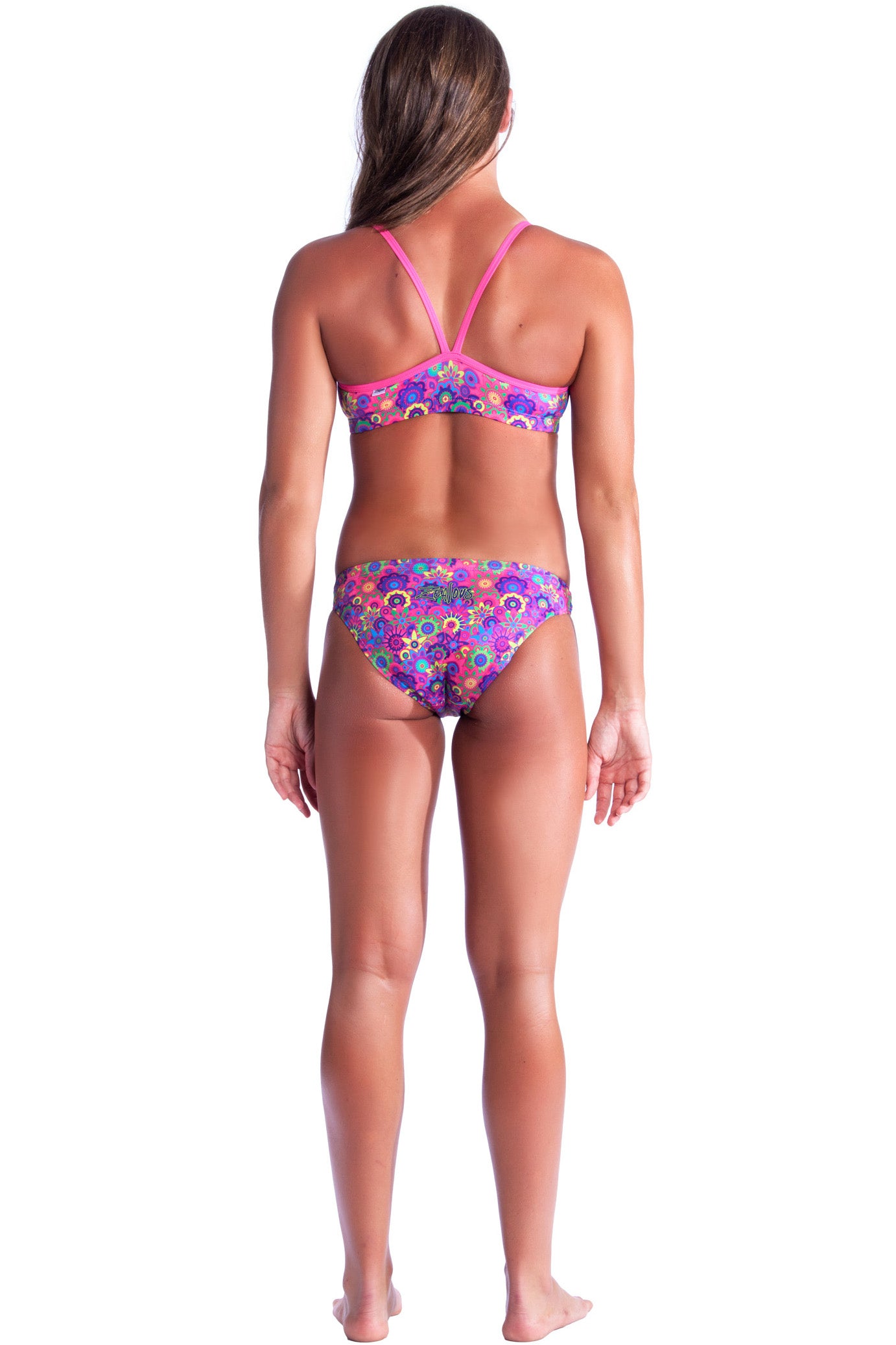 Mystic Meadow Brief Ladies Two Piece - Briefs - Shop Zealous Training Swimwear