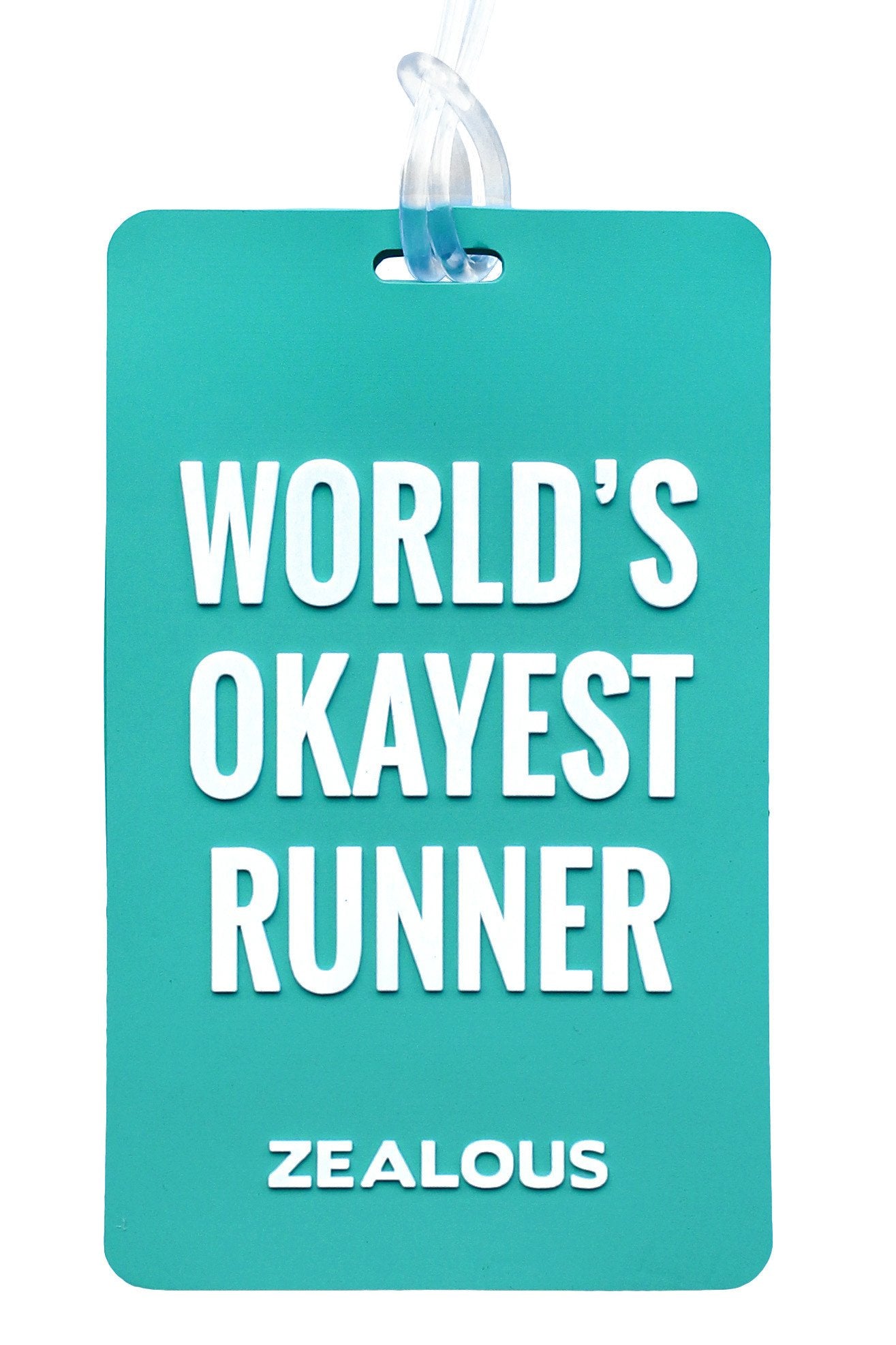 World's Okayest Runner - Bag Tag Bag Tag - Shop Zealous Training Swimwear