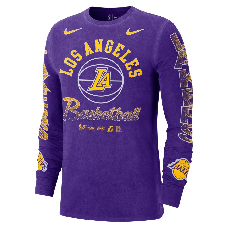 Los Angeles Lakers Courtside Men's Nike Long-Sleeve Lakers Store