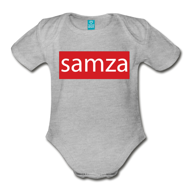 Samza Organic Onesie - heather gray