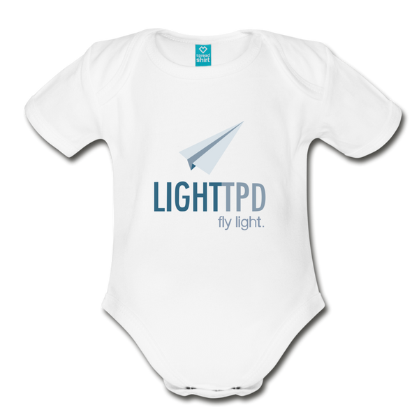 Lighttpd Organic Onesie - white