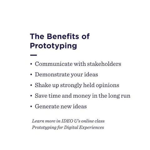 The benefits of prototyping