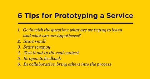 Tips for Prototyping a Service