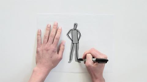 Sketching a human figure