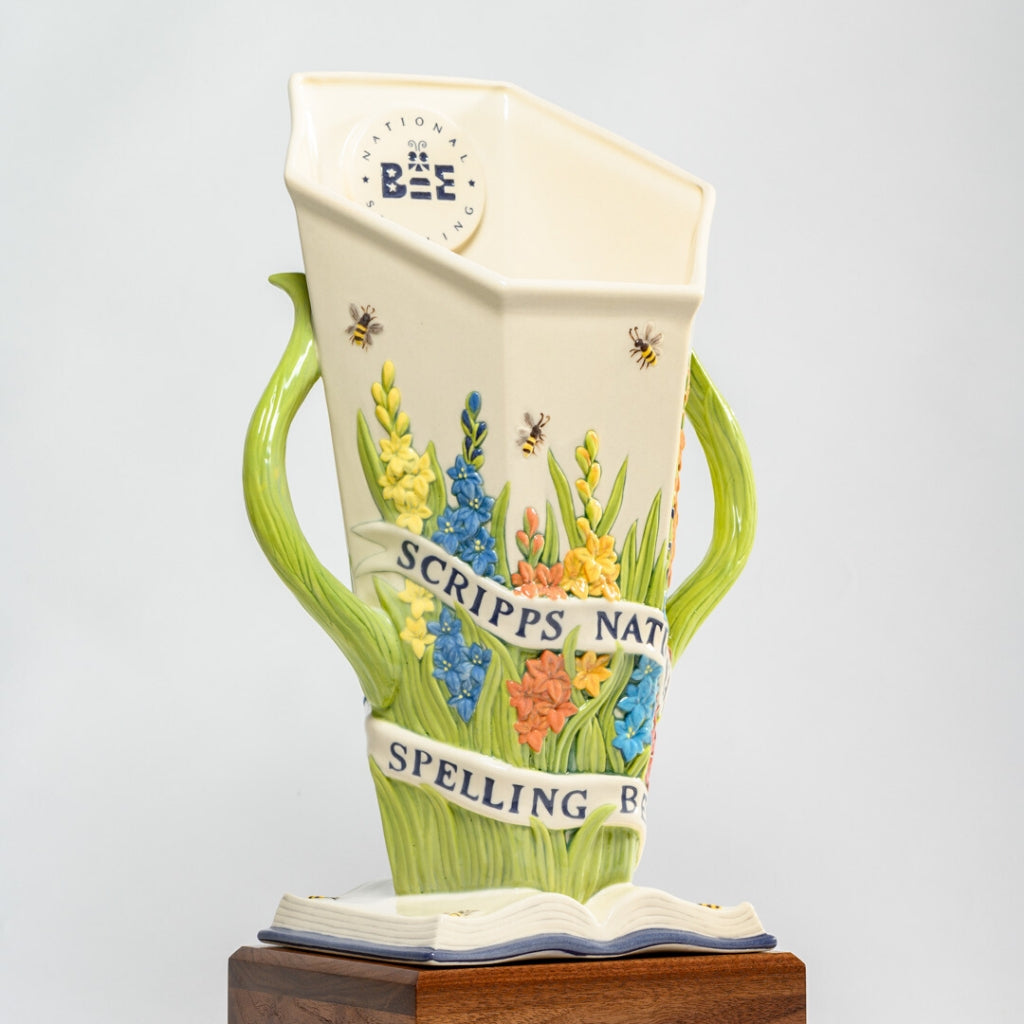 See the new Scripps National Spelling Bee trophy designed by Rookwood