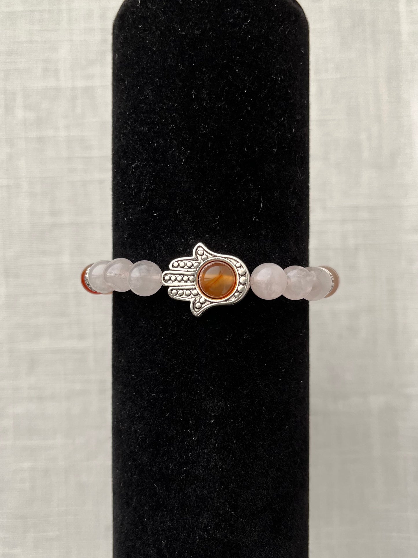 Carnelian with Rose Quartz Bracelet