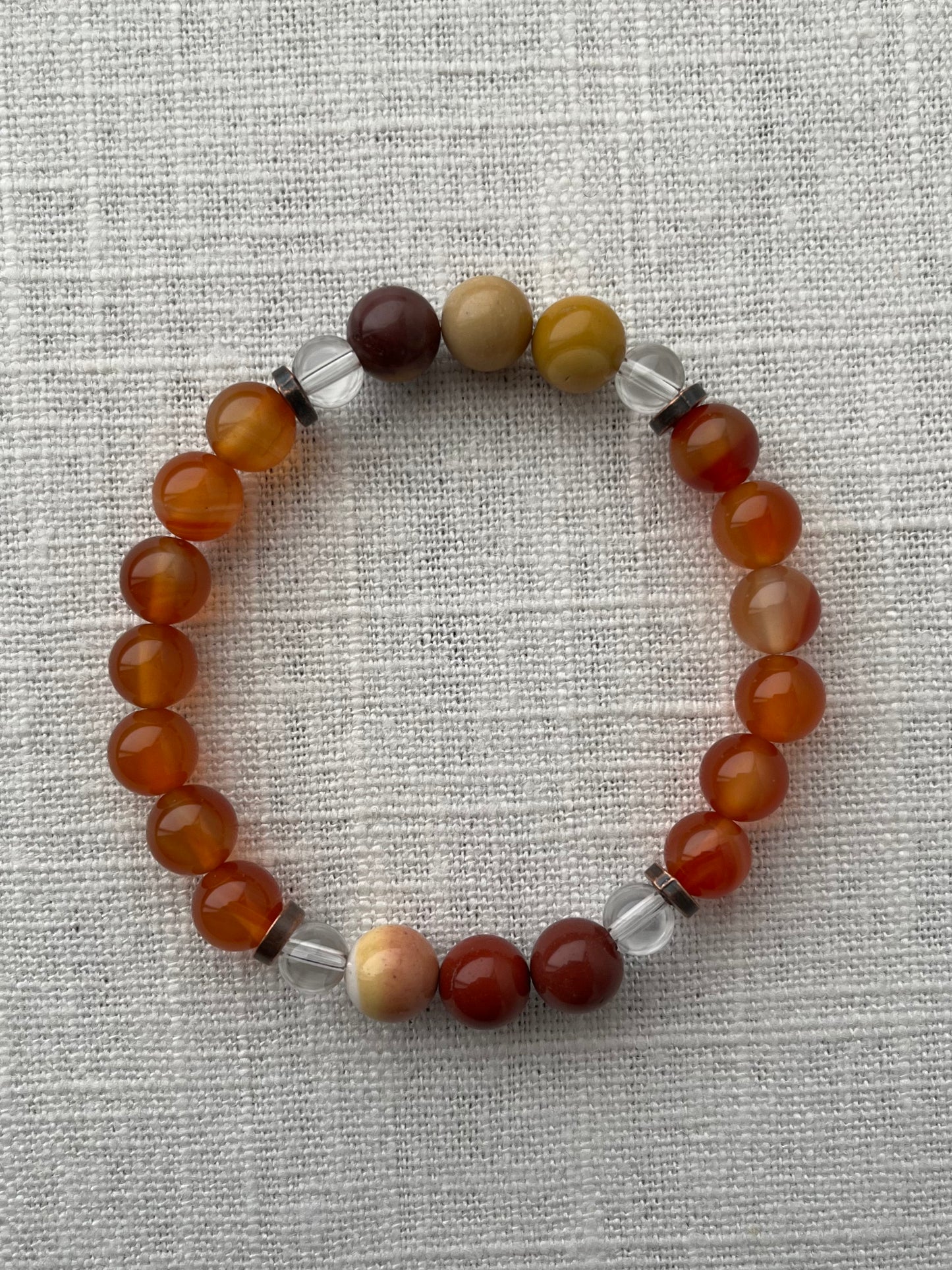 Carnelian with Mookaite Bracelet