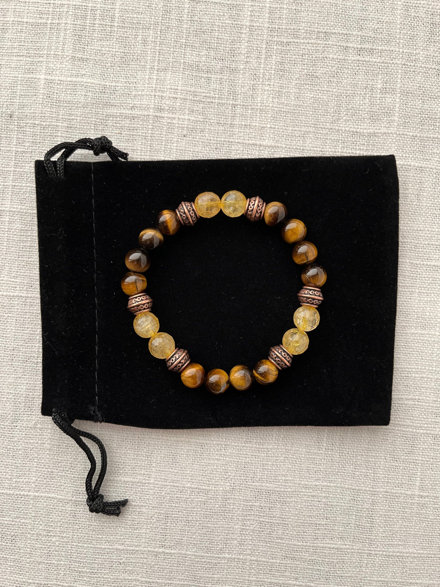 Tiger's Eye with Citrine Bracelet