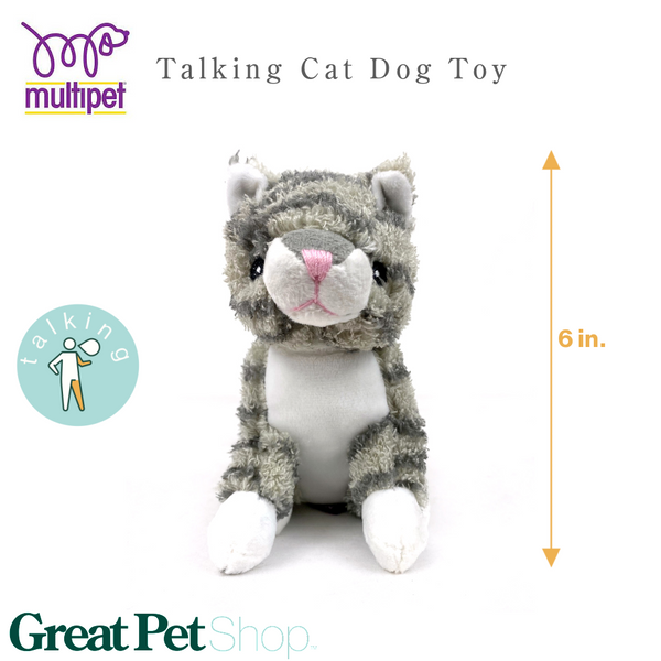 FREE SHIPPING Sold Individually Multipet Look Who's Talking Cat Toy 