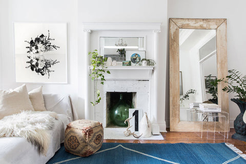 Use mirrors, wallpaper or statement pieces