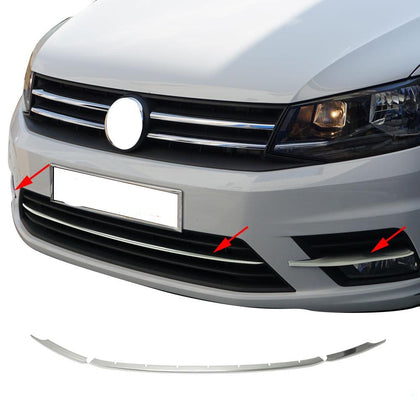 Für VW Caddy IV 2015-2020 Chrom Stossstangen Zierleisten 3 tlg Edelstahl