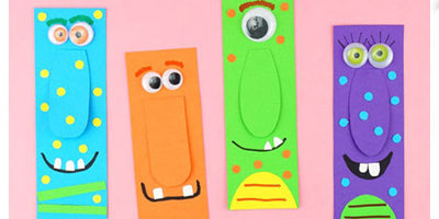 Silly Monster Bookmarks DIY