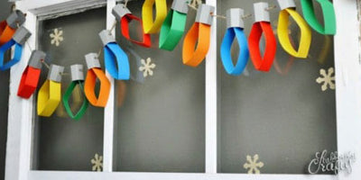 DIY Paper Christmas Light Garland