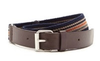 Boys Leather and Canvas Belt
