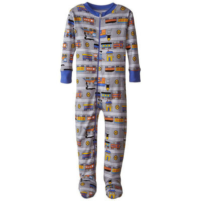 Baby Boys Train Organic Footed PJs by New Jammies - The Boy's Store