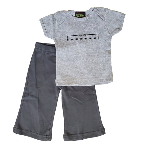 Baby Boy Rebel Yell Pant and Shirt Set by LollyBean