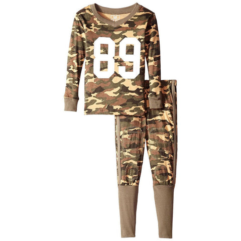 Boys Football Style Camouflage Pajama Set by Wes and Willy